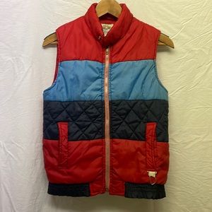 Vintage color block vest